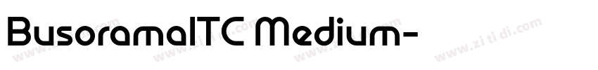 BusoramaITC Medium字体转换